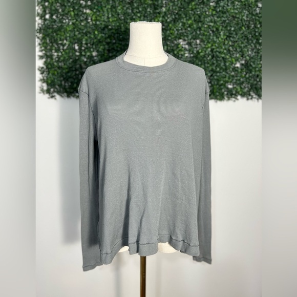 We The Free Tops - We The Free Free People Gray Oversized Thermal Flare Top Size Small